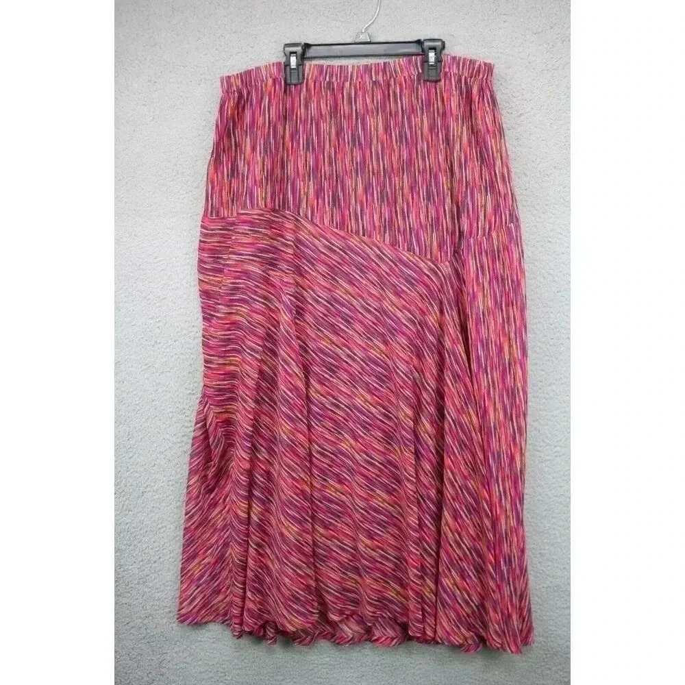 Added Dimensions for Catherines Chiffon Maxi Skirt-Size 16-18W